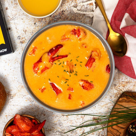 Maine Lobster Bisque w/ Lobster Meat - 16 oz. - Maine Lobster Now